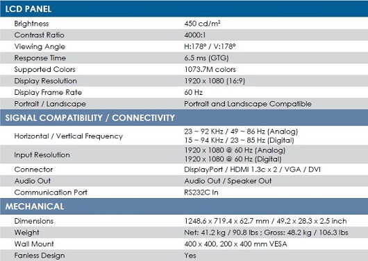 55吋LED光學式(CCD)
